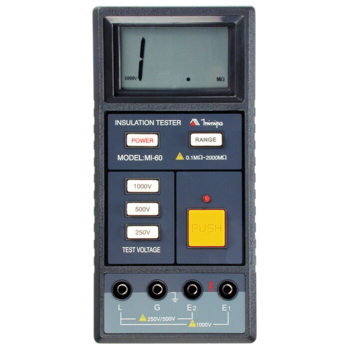 Megômetro Digital Minipa Mi-60 Medidor De Isolação 1000v Novo
